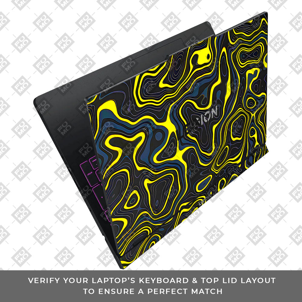 Neon Lava Contours Lenovo Legion Pro 5 16IAX10 Laptop Skin