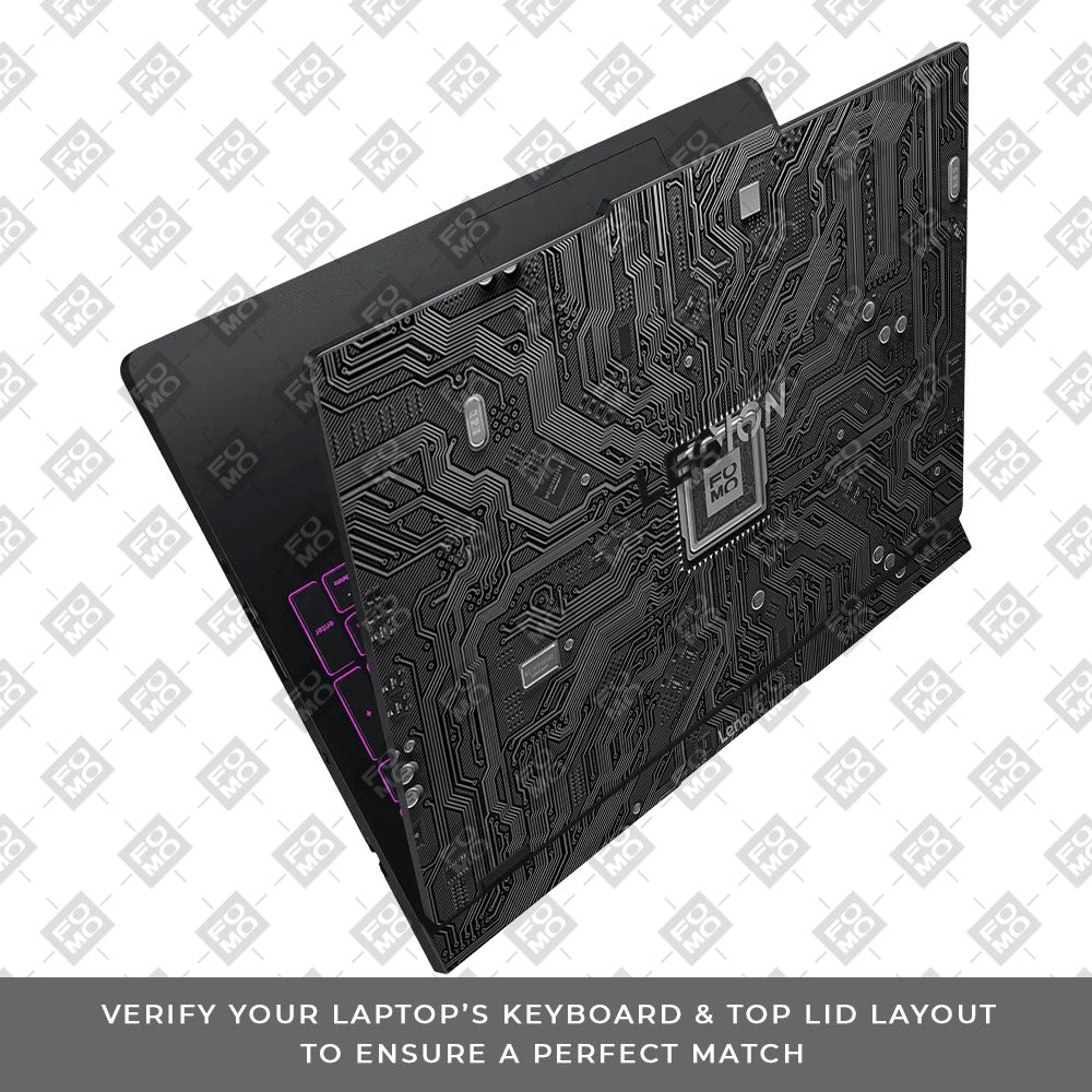 FOMO Circuit Dark Mode Lenovo Legion Pro 5 16IAX10 Laptop Skin