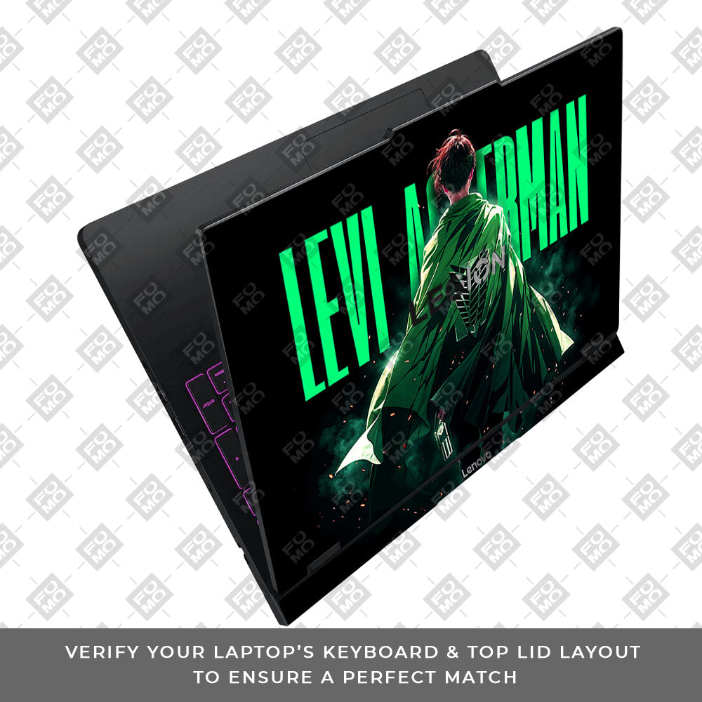 Levi Ackerman Stance Lenovo Legion Pro 5 16IAX10 Laptop Skin