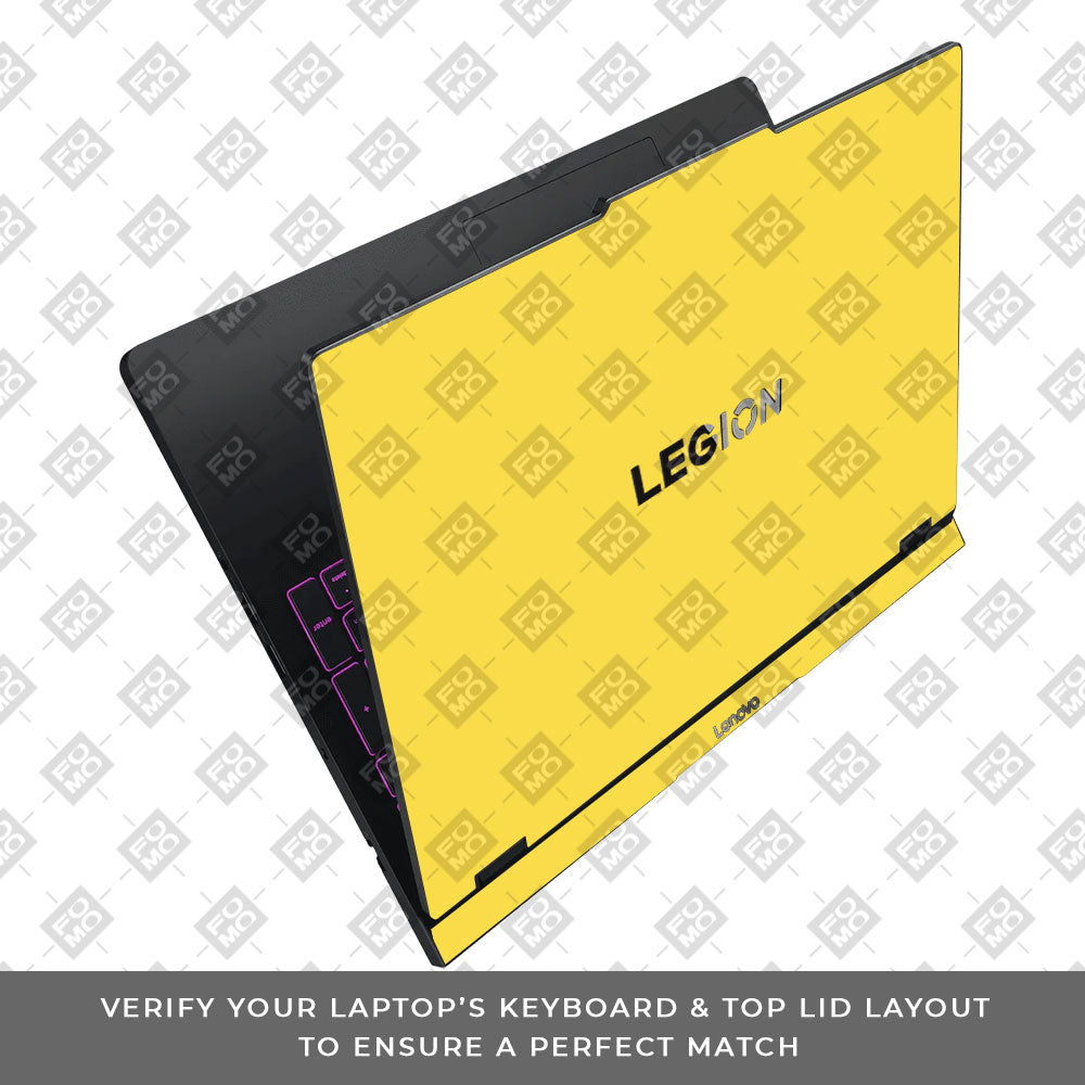 Textured Yellow Lenovo Legion Pro 5 16IAX10 Laptop Skin