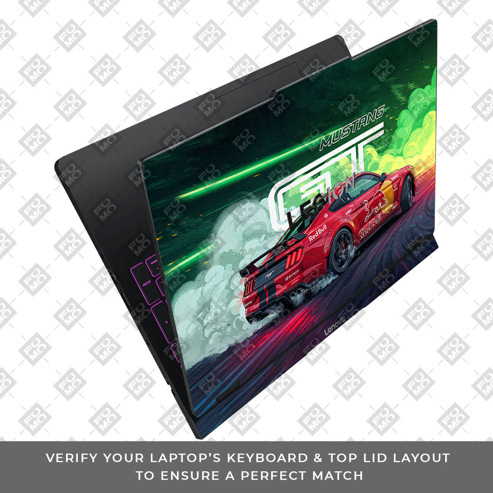 Mustang GT Red Bull Drift Beast Lenovo Legion Pro 5 16IAX10 Laptop Skin