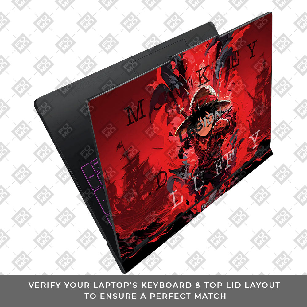 Red King Luffy Lenovo Legion Pro 5 16IAX10 Laptop Skin