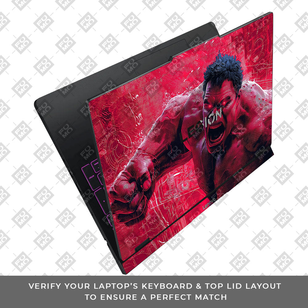 Gamma Rage Red Hulk Lenovo Legion Pro 5 16IAX10 Laptop Skin