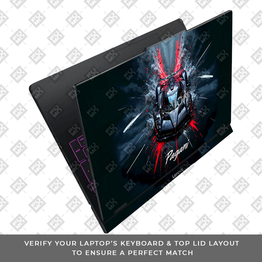 Pagani Midnight Impact Lenovo Legion Pro 5 16IAX10 Laptop Skin