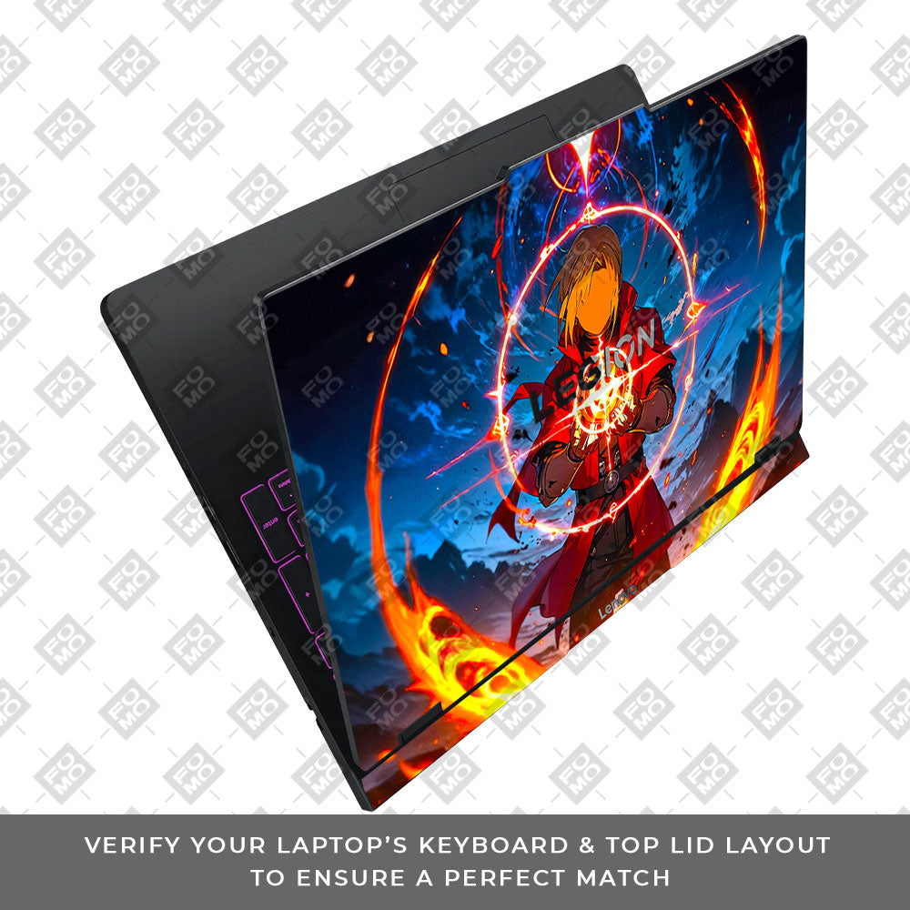 Edward Elric Fullmetal Alchemist Lenovo Legion Pro 5 16IAX10 Laptop Skin