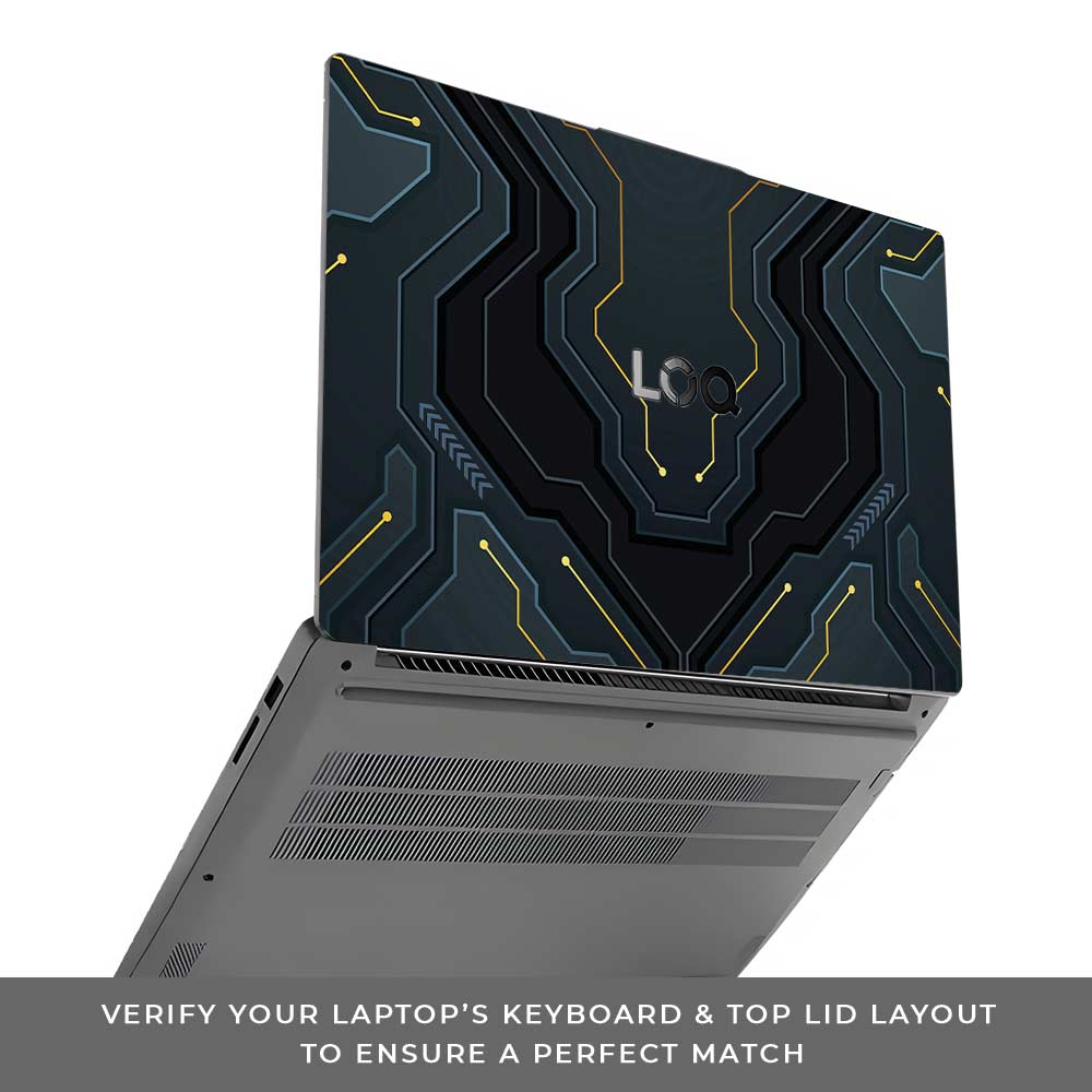 Futuristic Techno Lenovo LOQ Essential 15IAX9E Laptop Skin