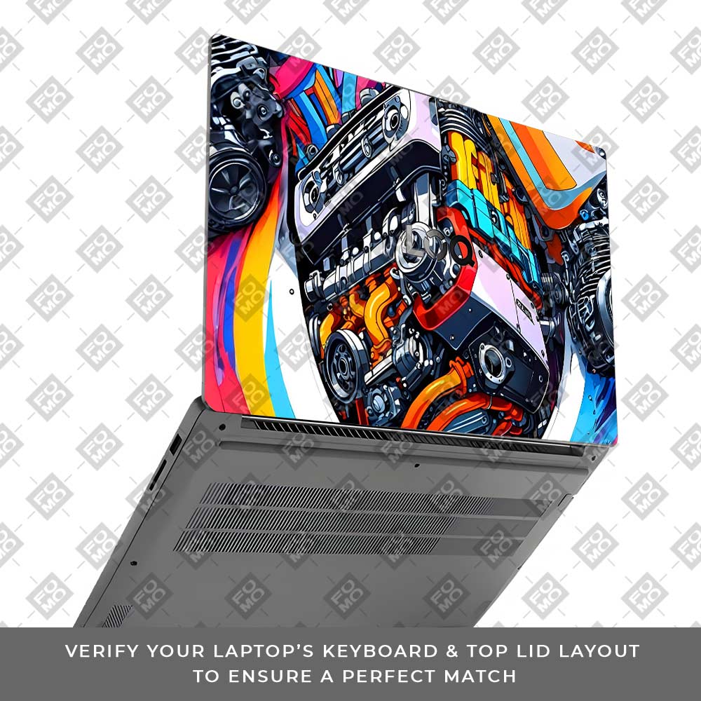 Power in Motion Lenovo LOQ Essential 15IAX9E Laptop Skin
