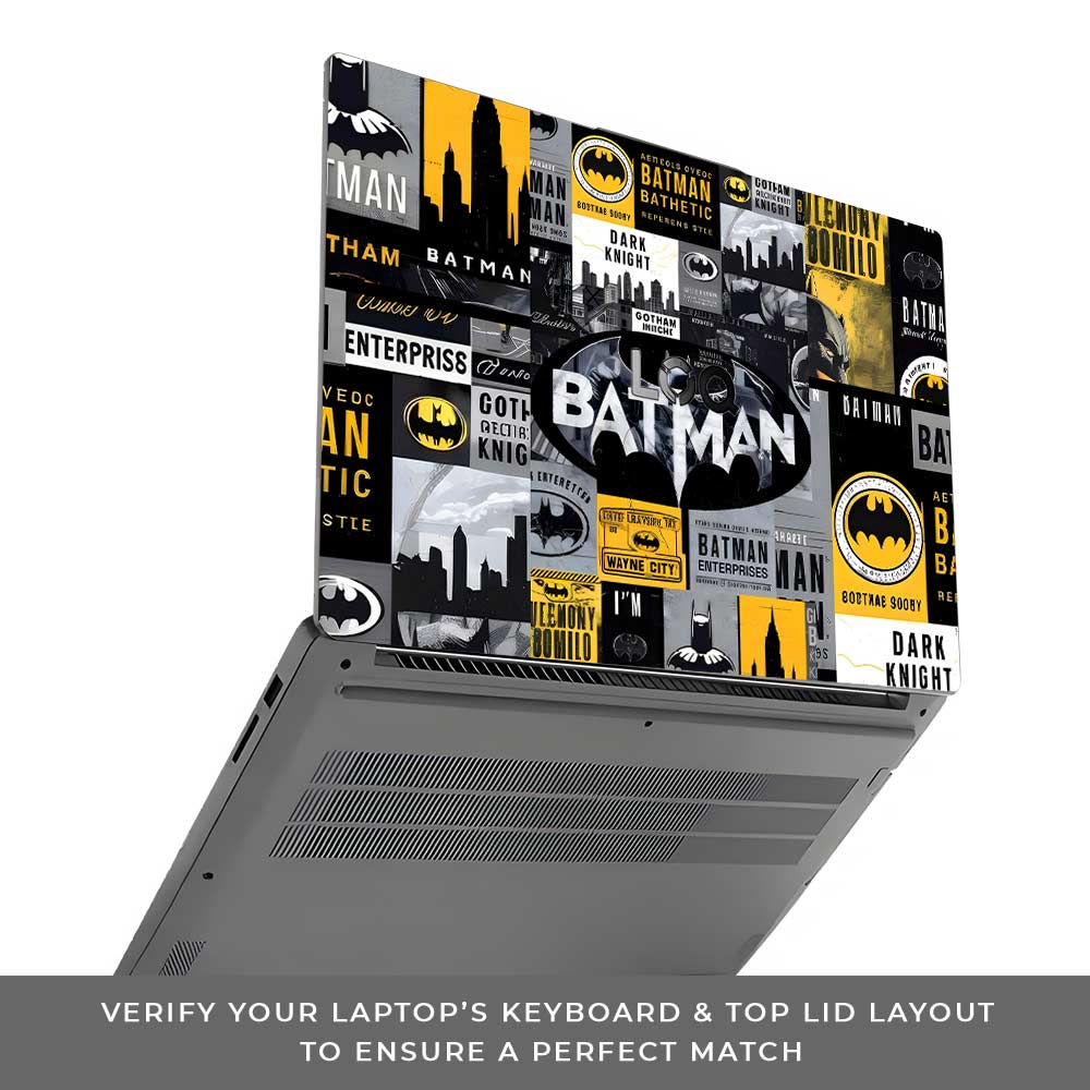 Batman Collage Lenovo LOQ Essential 15IAX9E Laptop Skin