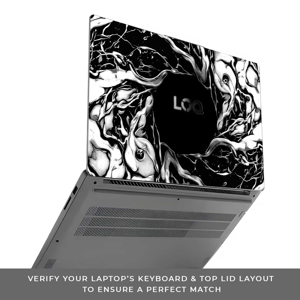 Spiderman Web Black Lenovo LOQ Essential 15IAX9E Laptop Skin