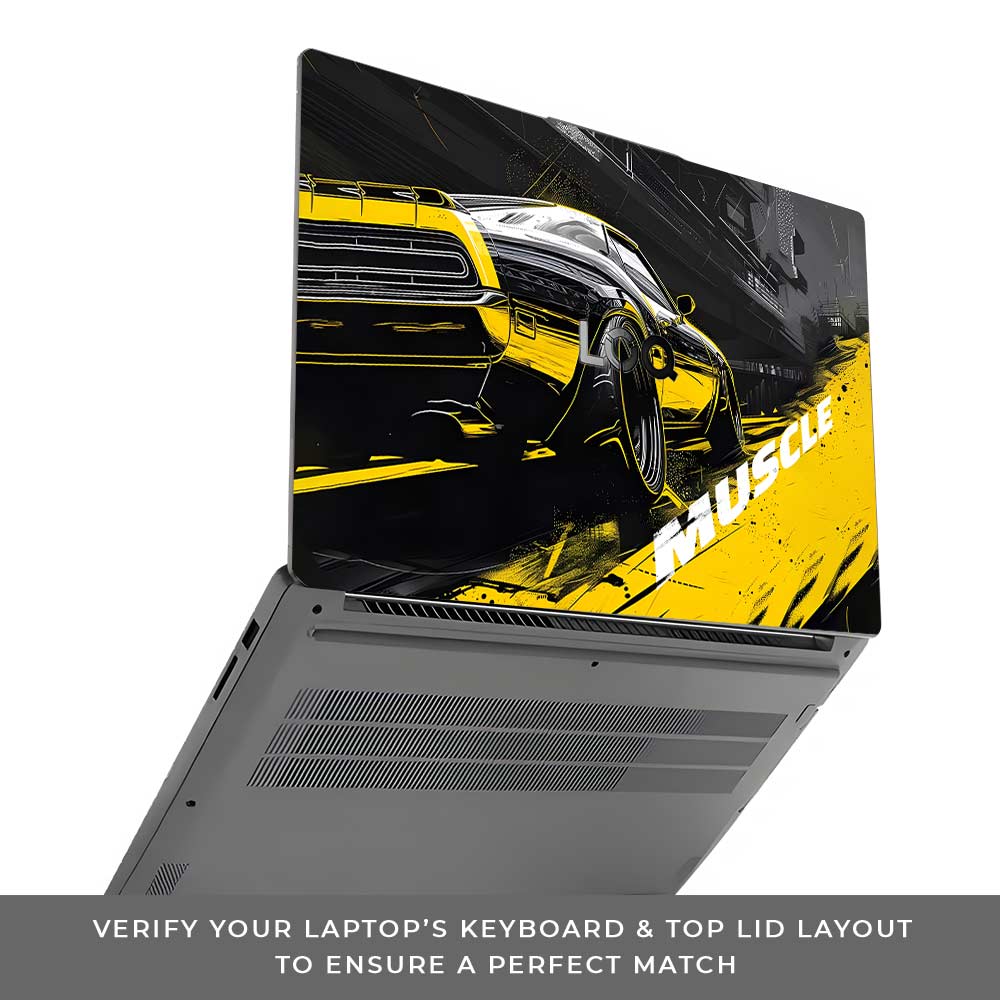 Black Muscle Lenovo LOQ Essential 15IAX9E Laptop Skin