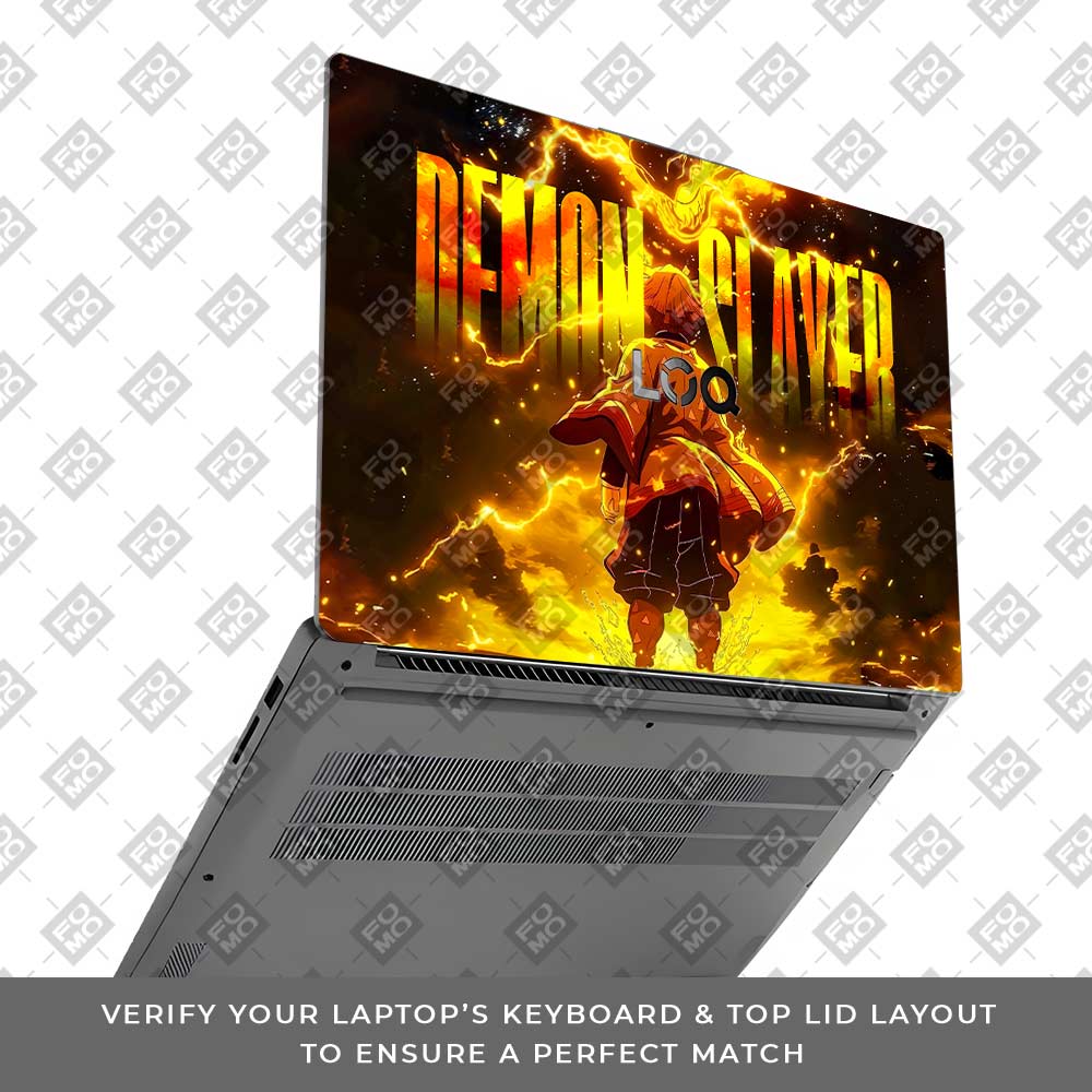 Zenitsu Lightning Strike Lenovo LOQ Essential 15IAX9E Laptop Skin