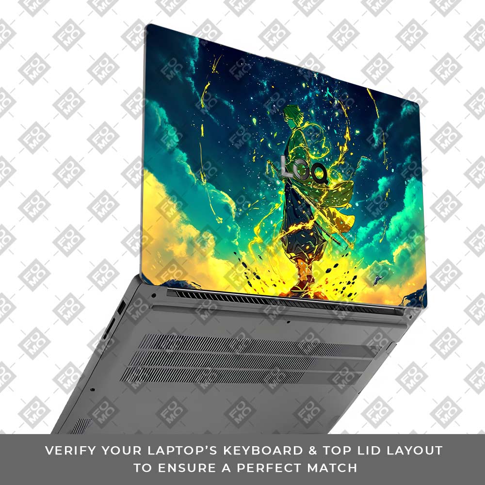 Zenitsu Thunder God Lenovo LOQ Essential 15IAX9E Laptop Skin