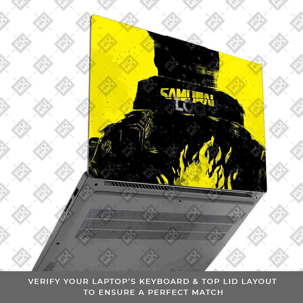 Backlit SAMURAI Jacket Lenovo LOQ Essential 15IAX9E Laptop Skin
