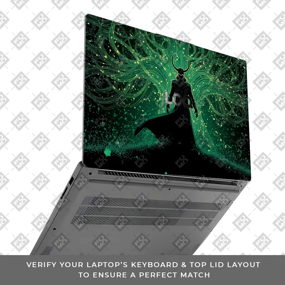 Loki God of Mischief Neon Lenovo LOQ Essential 15IAX9E Laptop Skin