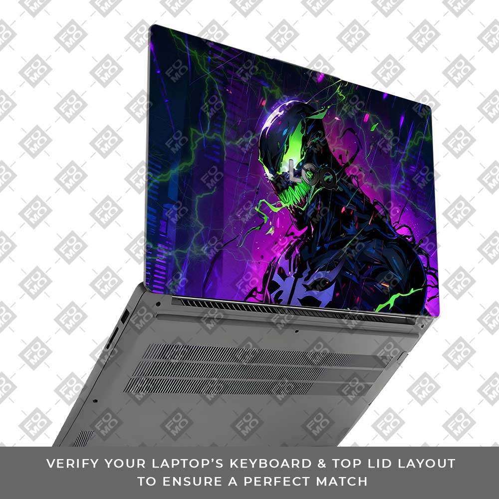 Venom Chaos Surge Lenovo LOQ Essential 15IAX9E Laptop Skin