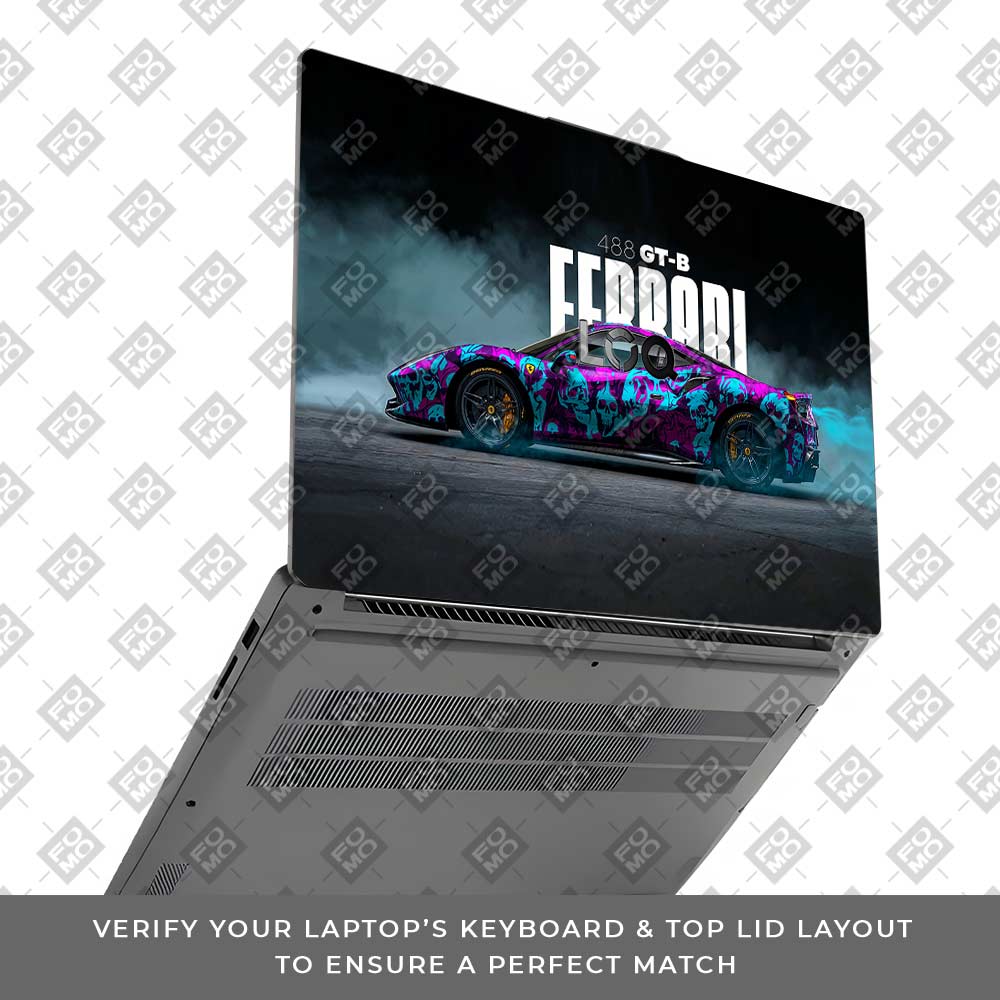 Psycho Drive Ferrari 488 Lenovo LOQ Essential 15IAX9E  Laptop Skin
