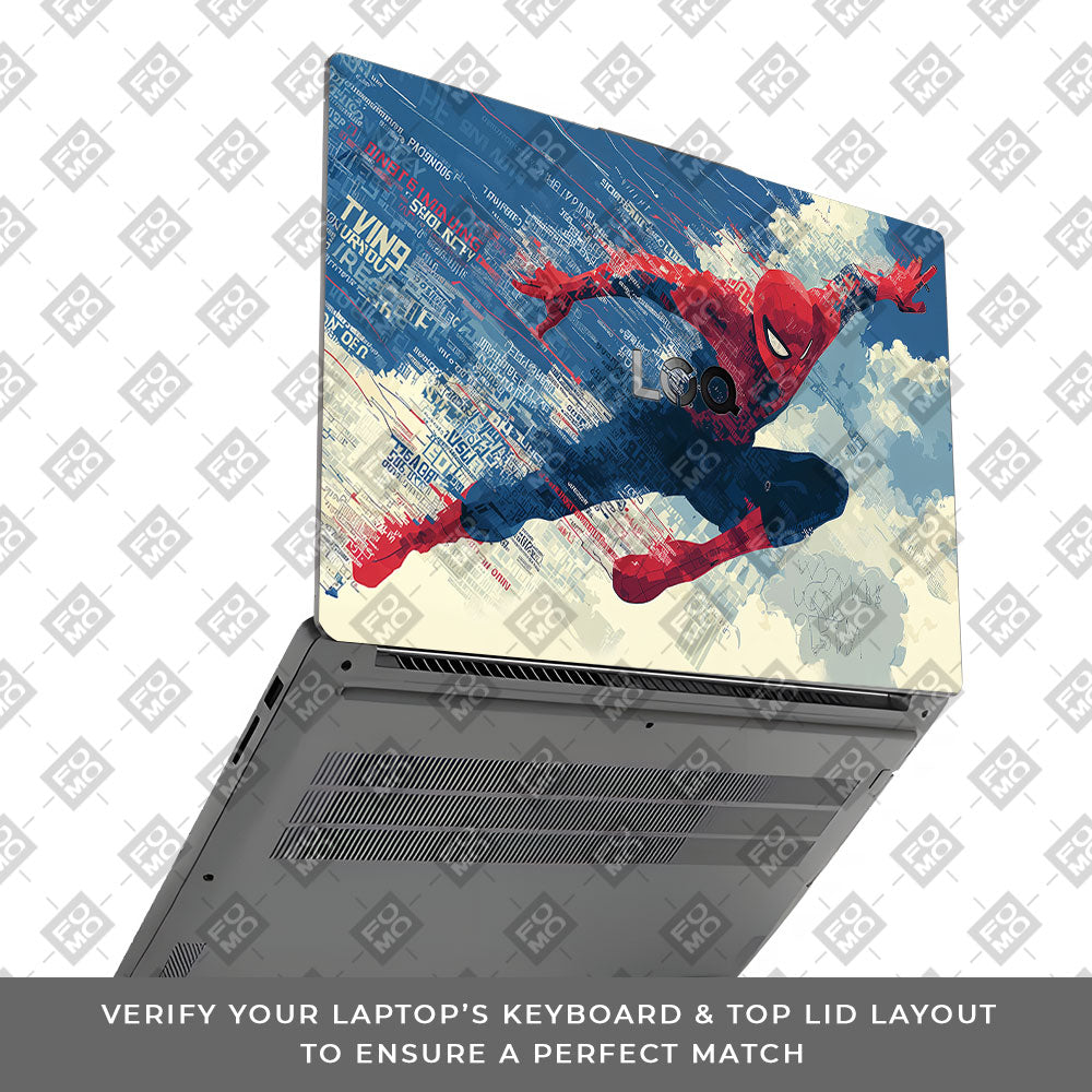 Spiderman Velocity Lenovo LOQ Essential 15IAX9E Laptop Skin
