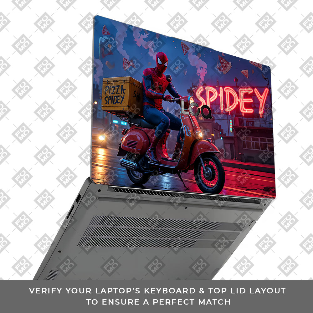 Pizza Spidey Lenovo LOQ Essential 15IAX9E Laptop Skin