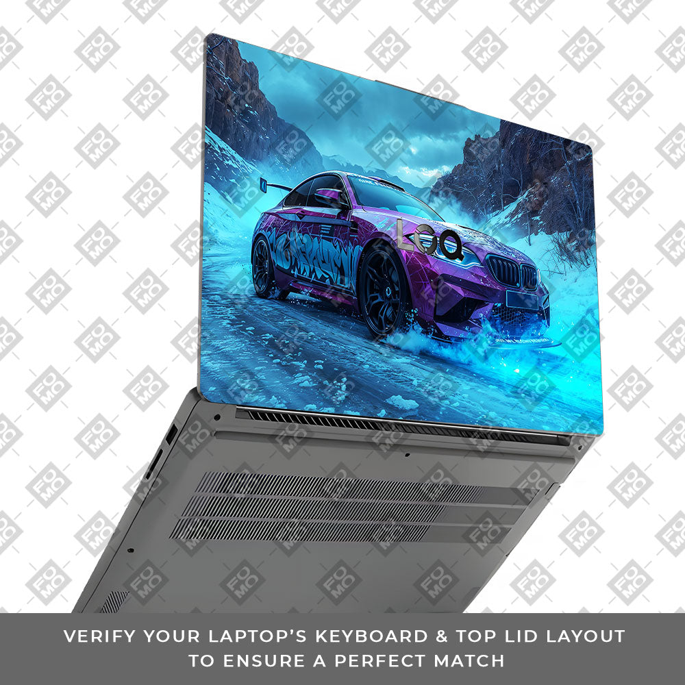 BMW Neon Drift Lenovo LOQ Essential 15IAX9E Laptop Skin