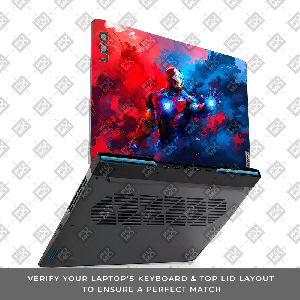 Iron Man Arc Reactor Power Lenovo LOQ 2023 15IRH8, 15APH8 Laptop Skin