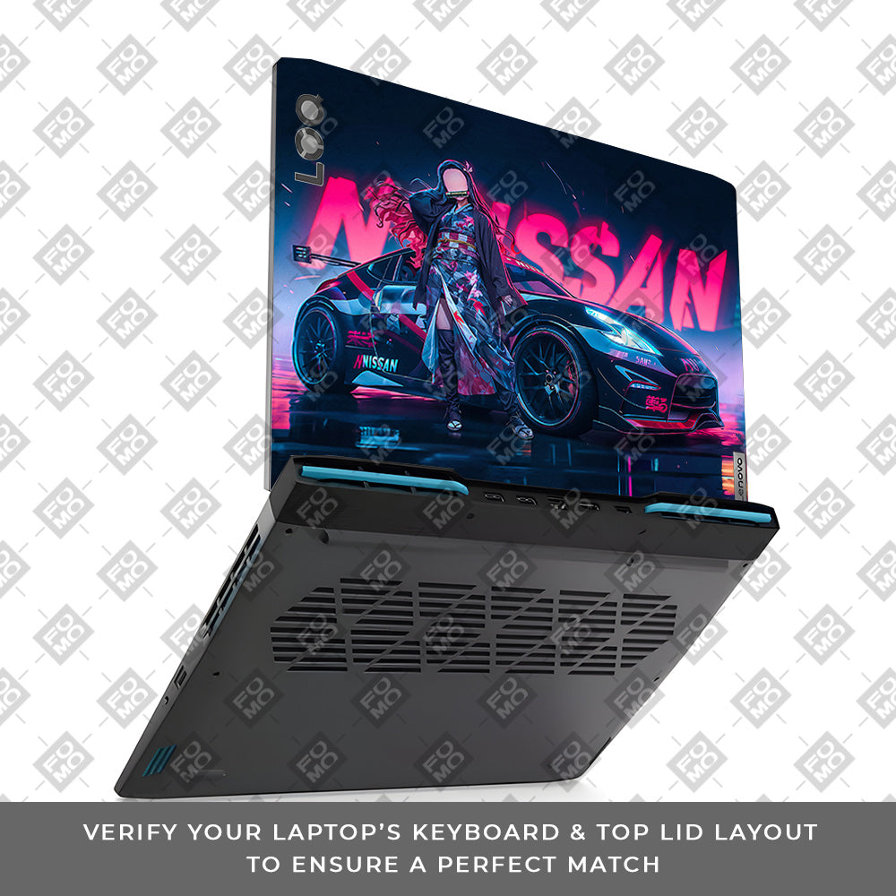 Neon Bloom Nezuko Racer Lenovo LOQ 2023 15IRH8, 15APH8  Laptop Skin