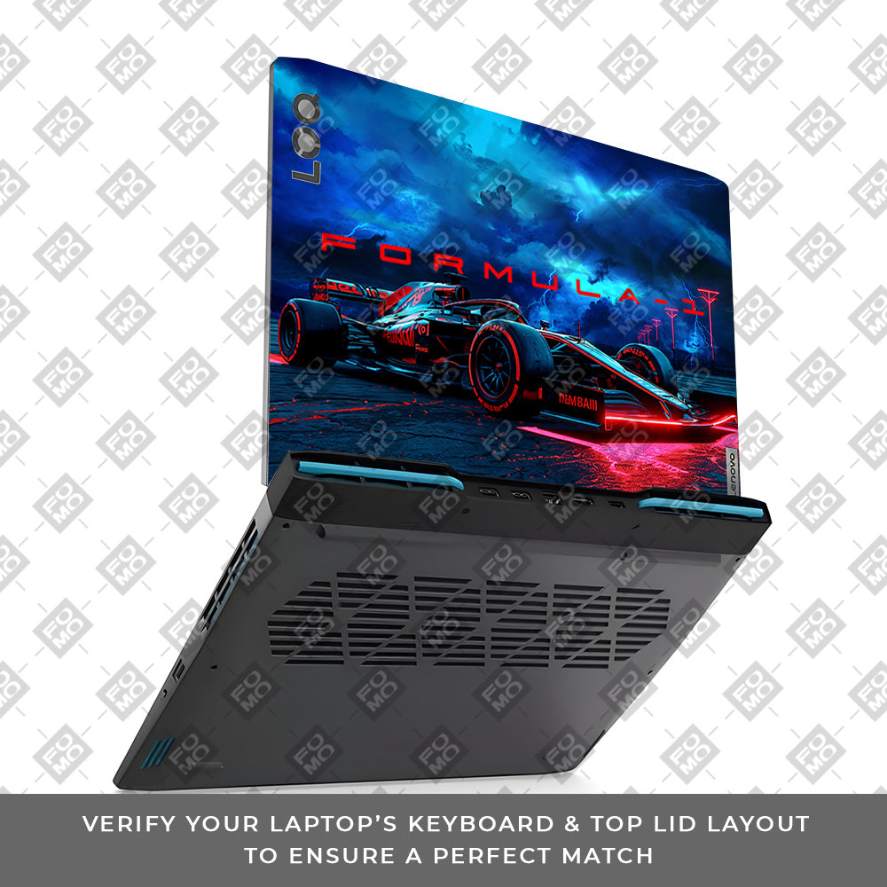 Fututristic Formula 1 Lenovo LOQ 2023 15IRH8, 15APH8  Laptop Skin