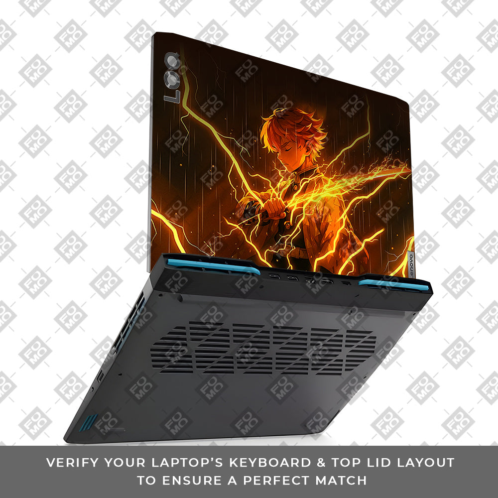 Thunder Soul Lightning Zenitsu Lenovo LOQ 2023 15IRH8, 15APH8  Laptop Skin