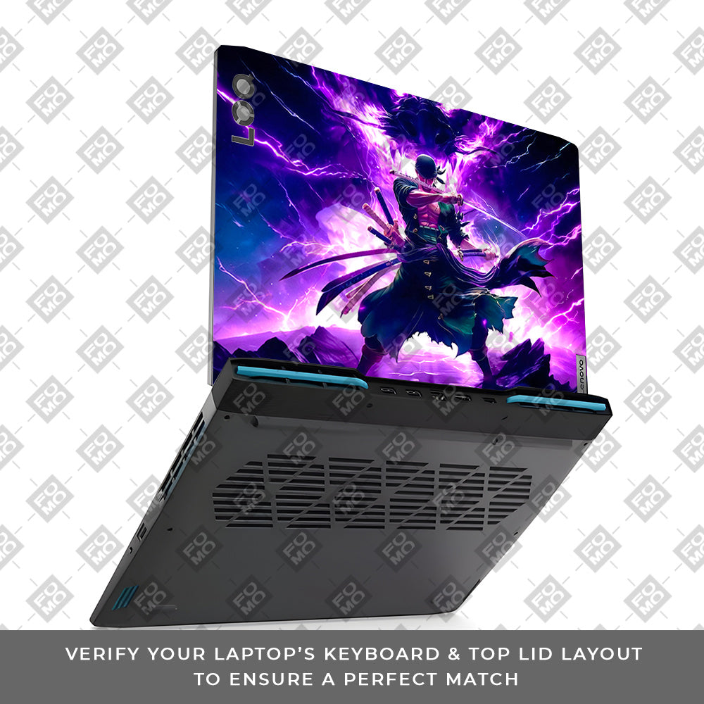 Roronoa Zoro Hell Mode Lenovo LOQ 2023 15IRH8, 15APH8 Laptop Skin