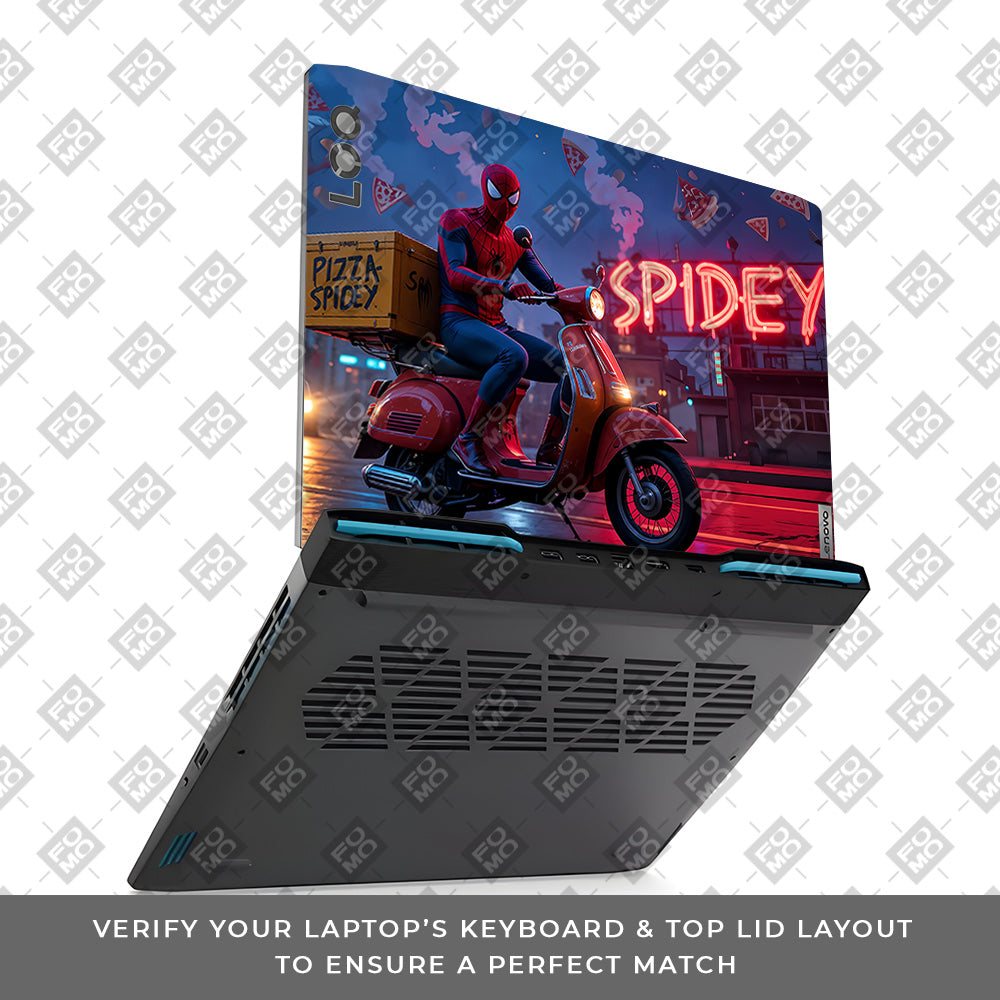 Pizza Spidey Lenovo LOQ 2023 15IRH8, 15APH8 Laptop Skin