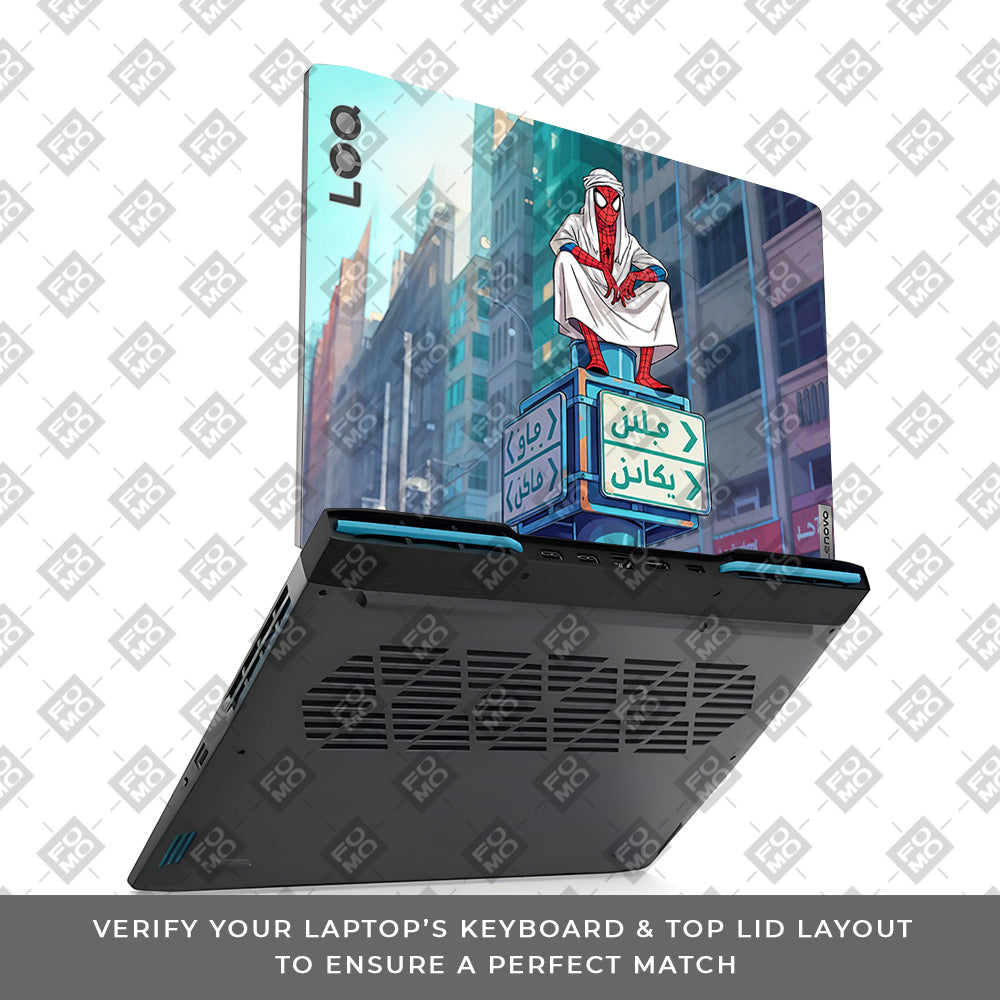 Arabian Spider Man Lenovo LOQ 2023 15IRH8, 15APH8 Laptop Skin