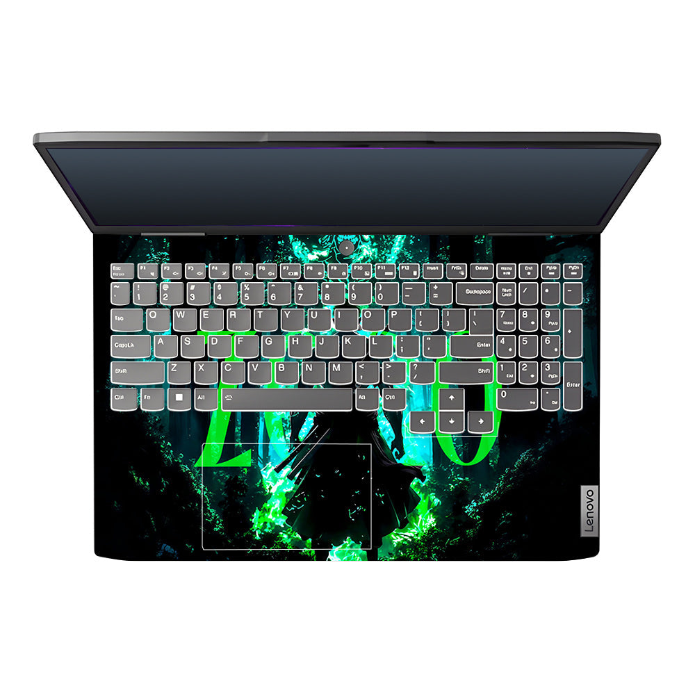 Zoro Green Aura Lenovo LOQ 2023 15IRH8, 15APH8 Laptop Skin