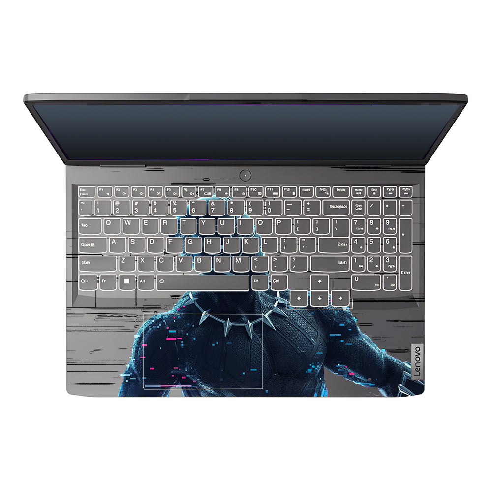 Transparent Glitchborne Panther Lenovo LOQ 2023 15IRH8, 15APH8 Laptop Skin