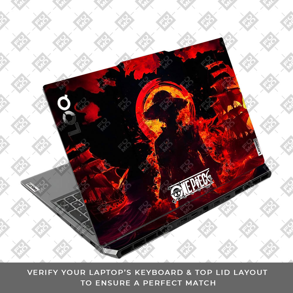 Luffy's Burning Tide Lenovo LOQ 2024, 2025 Laptop Skin