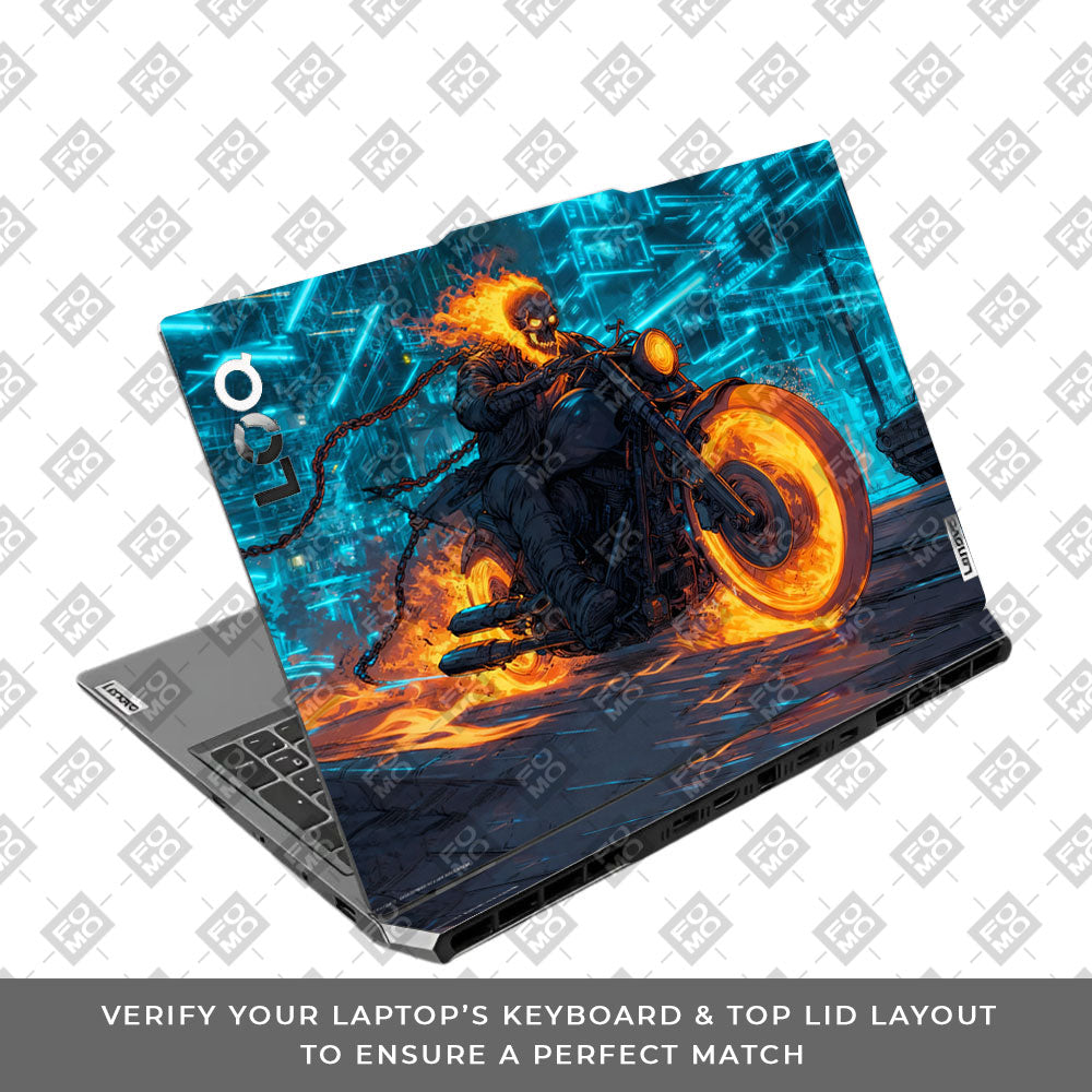 Hellfire Rider Lenovo LOQ 2024, 2025 Laptop Skin