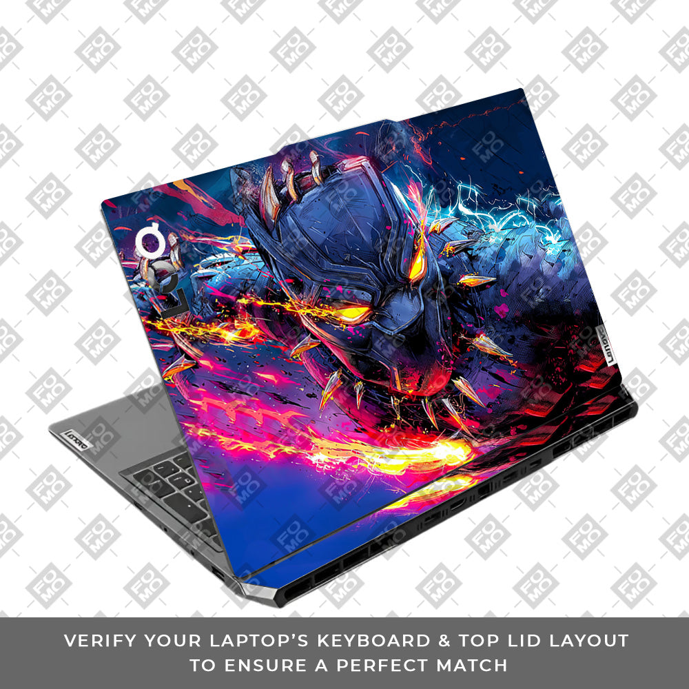 Vibranium Fury Wakandan Charge Lenovo LOQ 2024, 2025 Laptop Skin