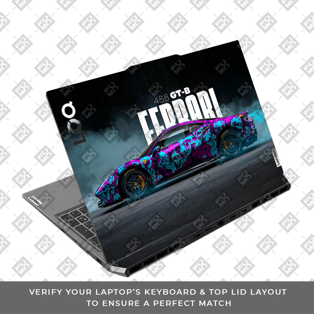 Psycho Drive Ferrari 488 Lenovo LOQ 2024, 2025 Laptop Skin