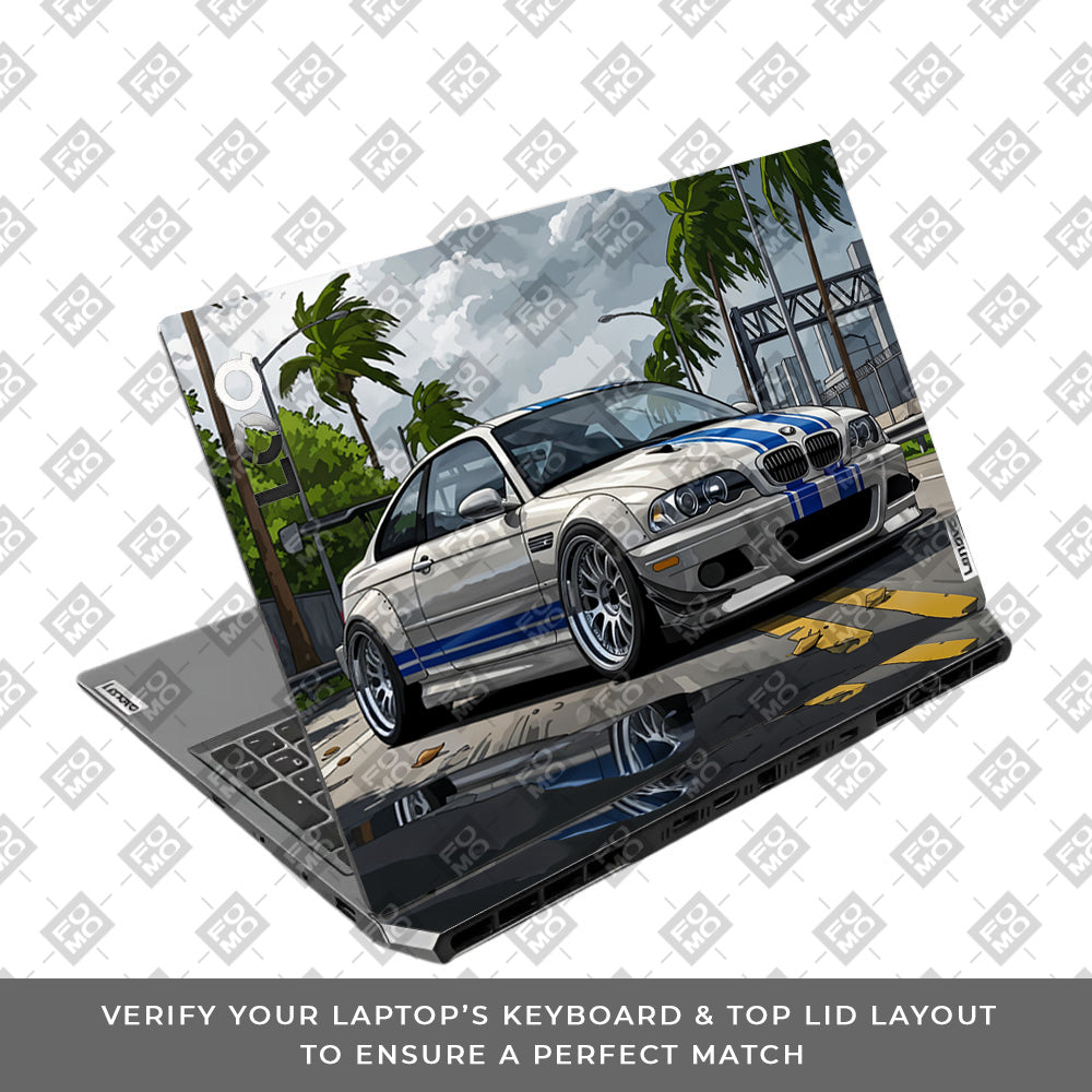 Street Icon BMW E46 Drift Legend Lenovo LOQ 2024, 2025 Laptop Skin