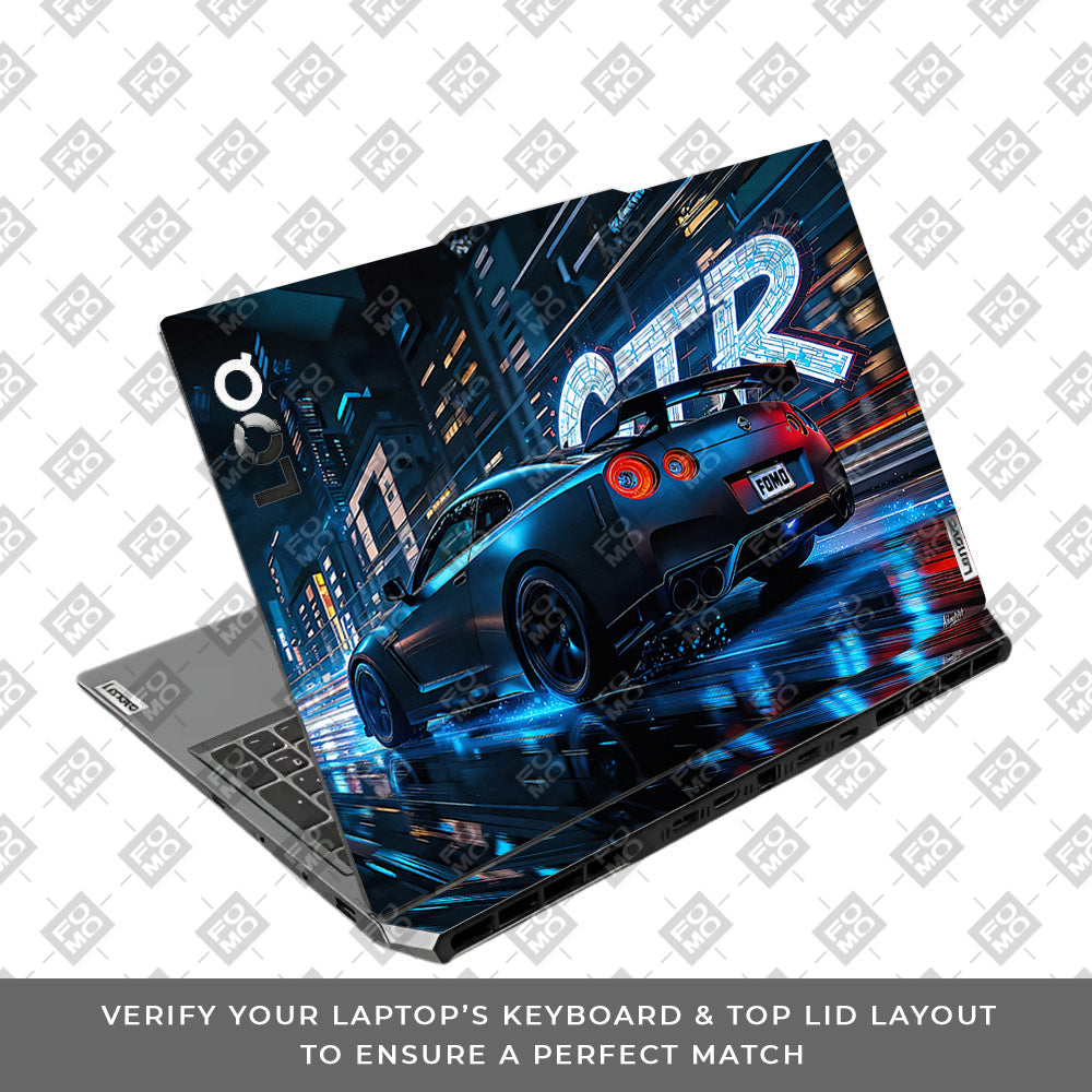 Neon GTR Nights Lenovo LOQ 2024, 2025 Laptop Skin