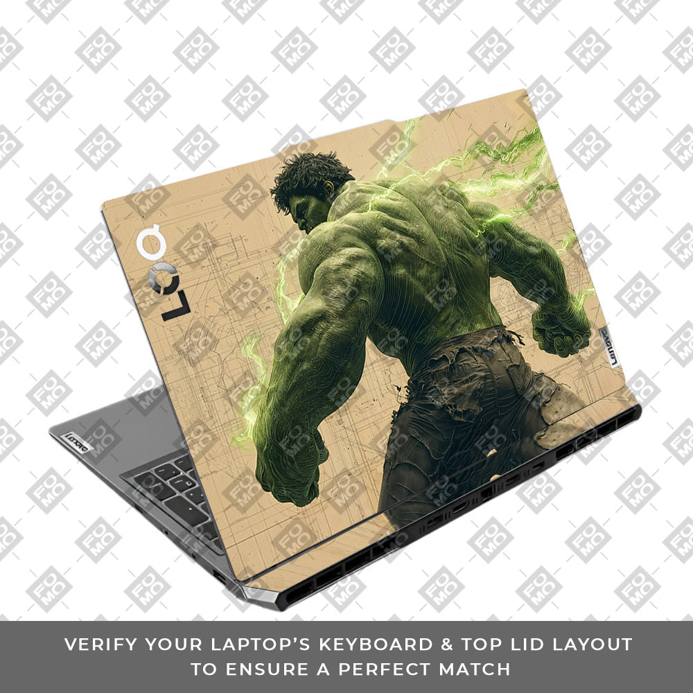 Hulk Unleashed Lenovo LOQ 2024, 2025 Laptop Skin