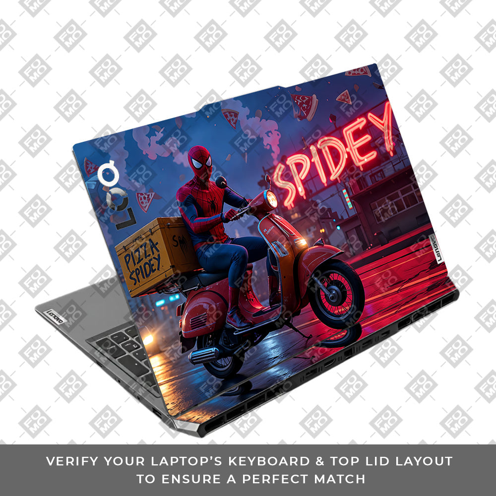 Pizza Spidey Lenovo LOQ 2024, 2025 Laptop Skin