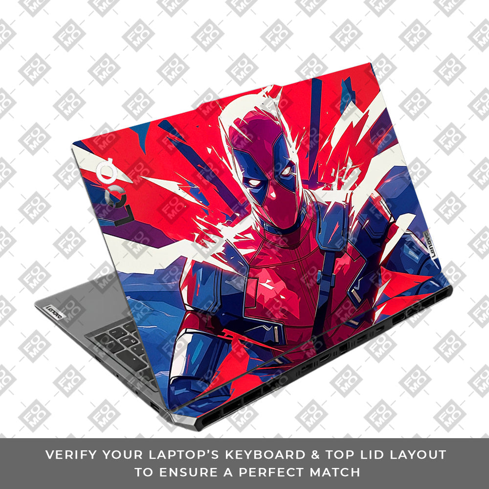 Deadpool Power Burst Lenovo LOQ 2024, 2025 3D Laptop Skin