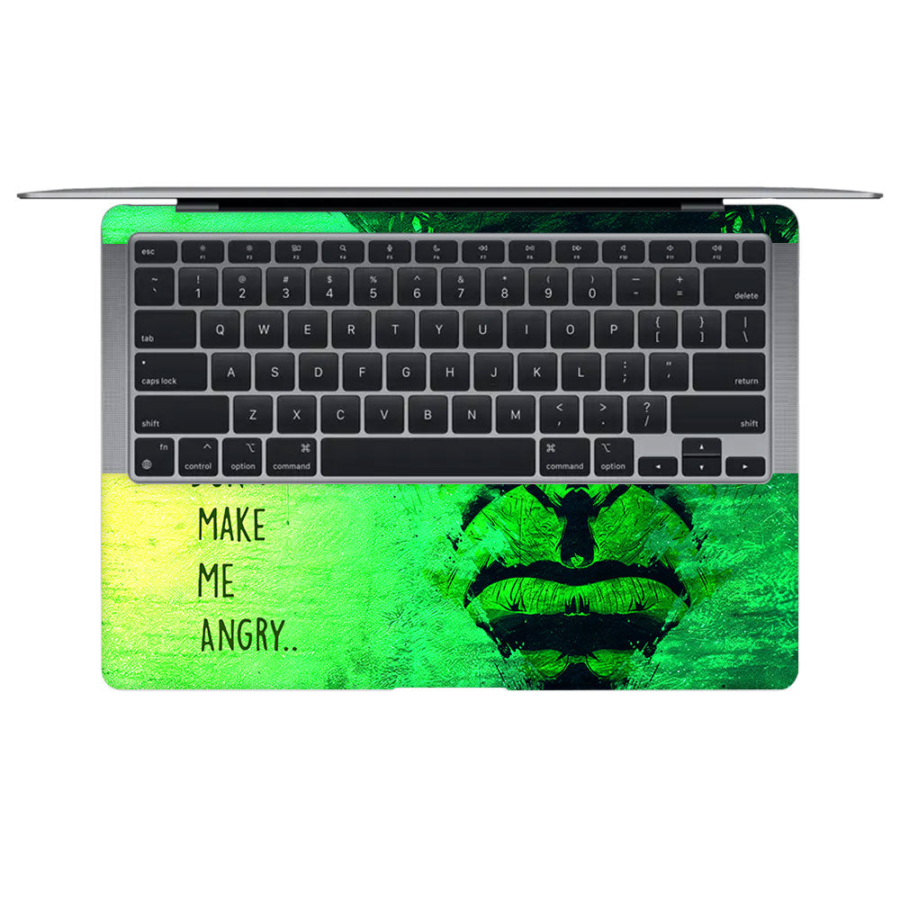 Hulk Don't Make Me Angry MacBook Air 13 M1 2020 Laptop Skin