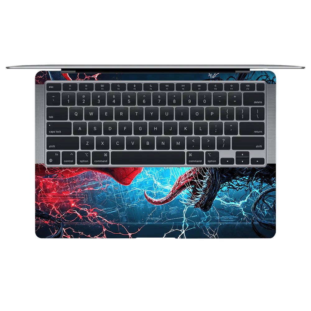 Spiderman vs Venom Showdown MacBook Air 13 M1 2020 3D Laptop Skin