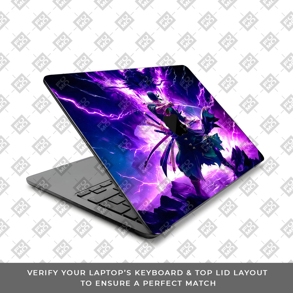 Roronoa Zoro Hell Mode MacBook Air 15 M3 2024 Laptop Skin