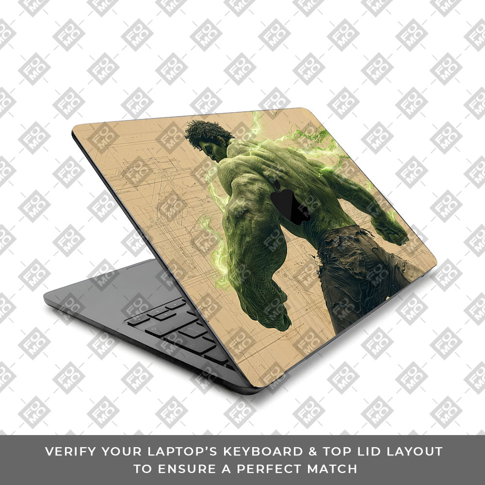 Hulk Unleashed MacBook Air 13 M3 2024 Laptop Skin