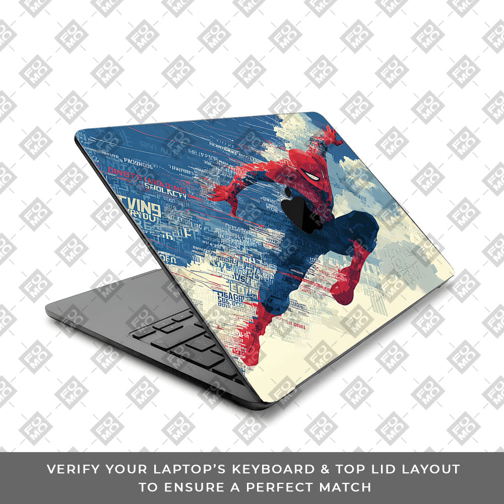 Spiderman Velocity MacBook Air 15 M3 2024 Laptop Skin
