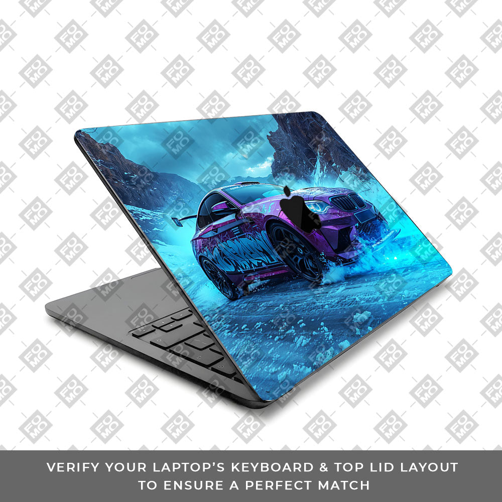 BMW Neon Drift MacBook Air 13 M1 2020 Laptop Skin