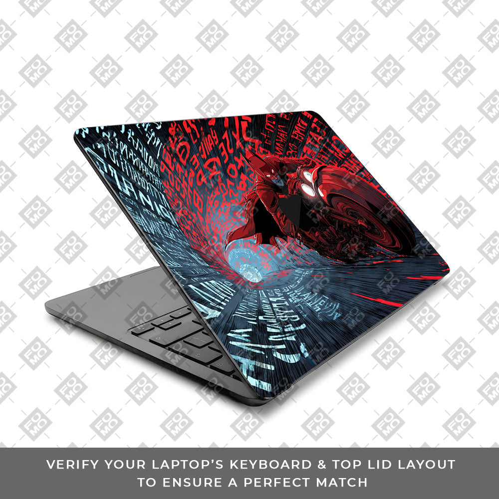 Dark Knight Overdrive MacBook Air 13 M2 2022 3D Laptop Skin