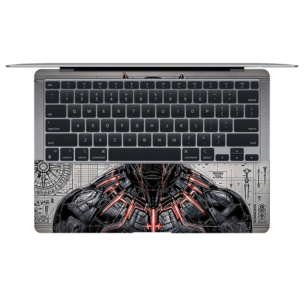 Black Panther Vibranium Tech MacBook Air 13 Intel 2020 3D Laptop Skin