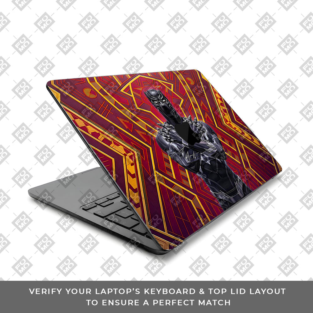 Wakanda Royal Power MacBook Air 13 M4 2025 3D Laptop Skin